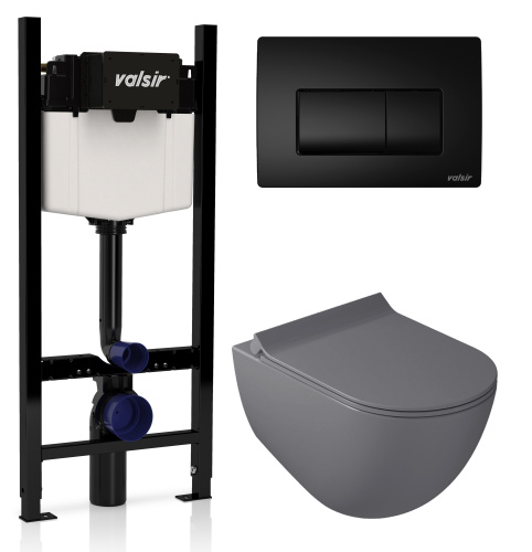 Комплект унитаза с инсталляцией VALSIR KIT VSBM 7317GM Slim